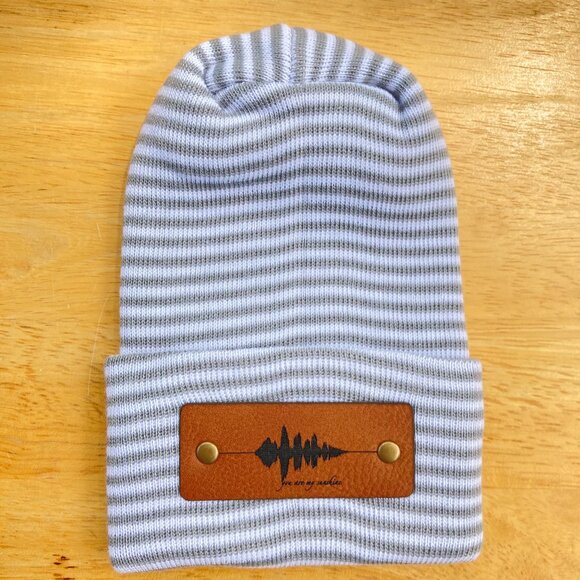 You Are My Sunshine Soundwave Newborn Baby Beanie - Gray - Not Custom - Picture 1 of 9